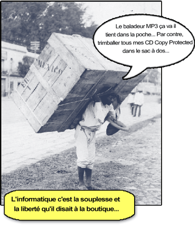 Bonhomme qui porte une ENORME caisse sur son dos Bonhomme qui porte une ENORME caisse sur son dos